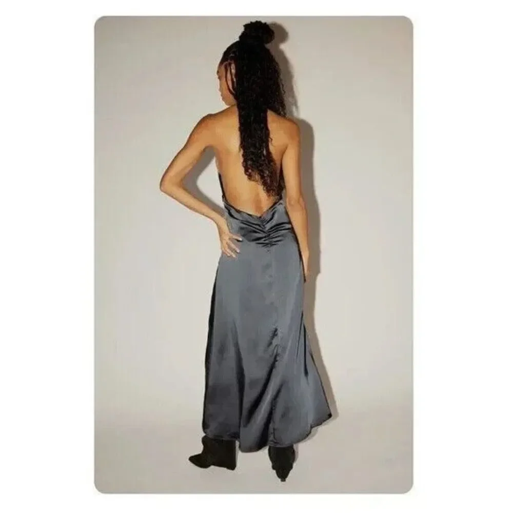 $250 NWT Free People Women's Dance 'Till Dawn Party Slip Dress Black Sz M NEW - Picture 6 of 8